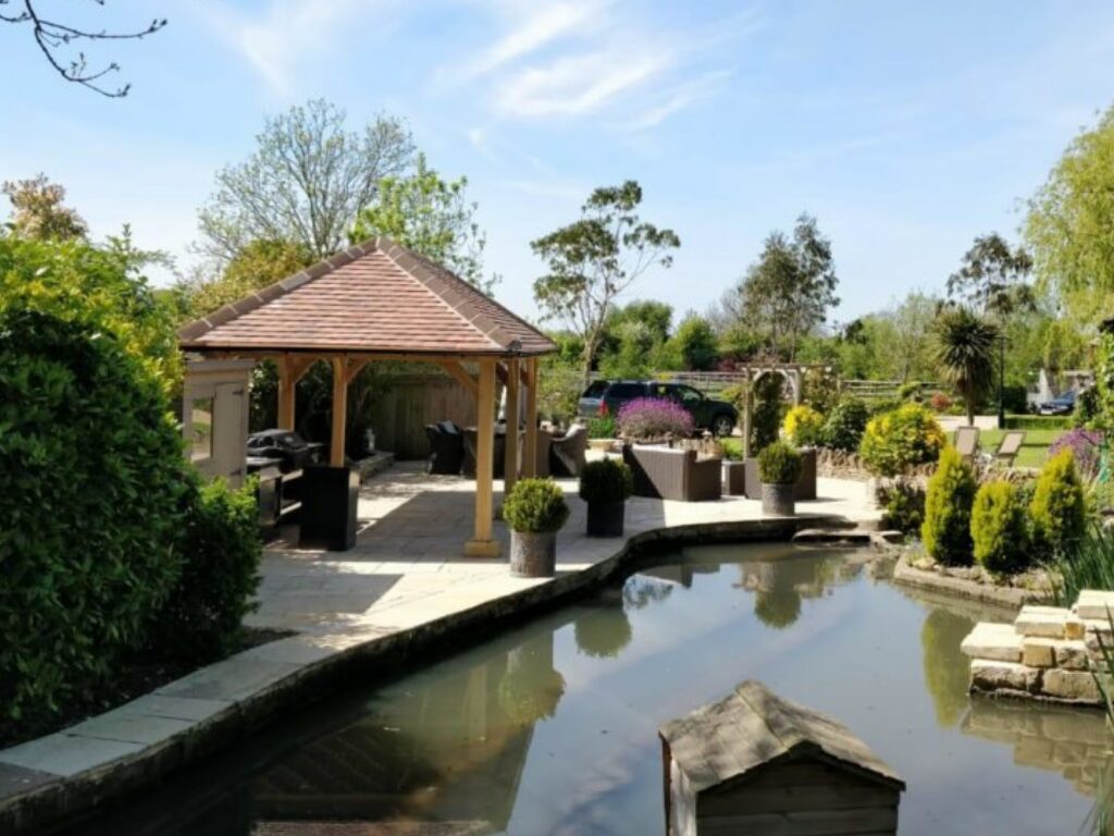 Oak frame gazebo