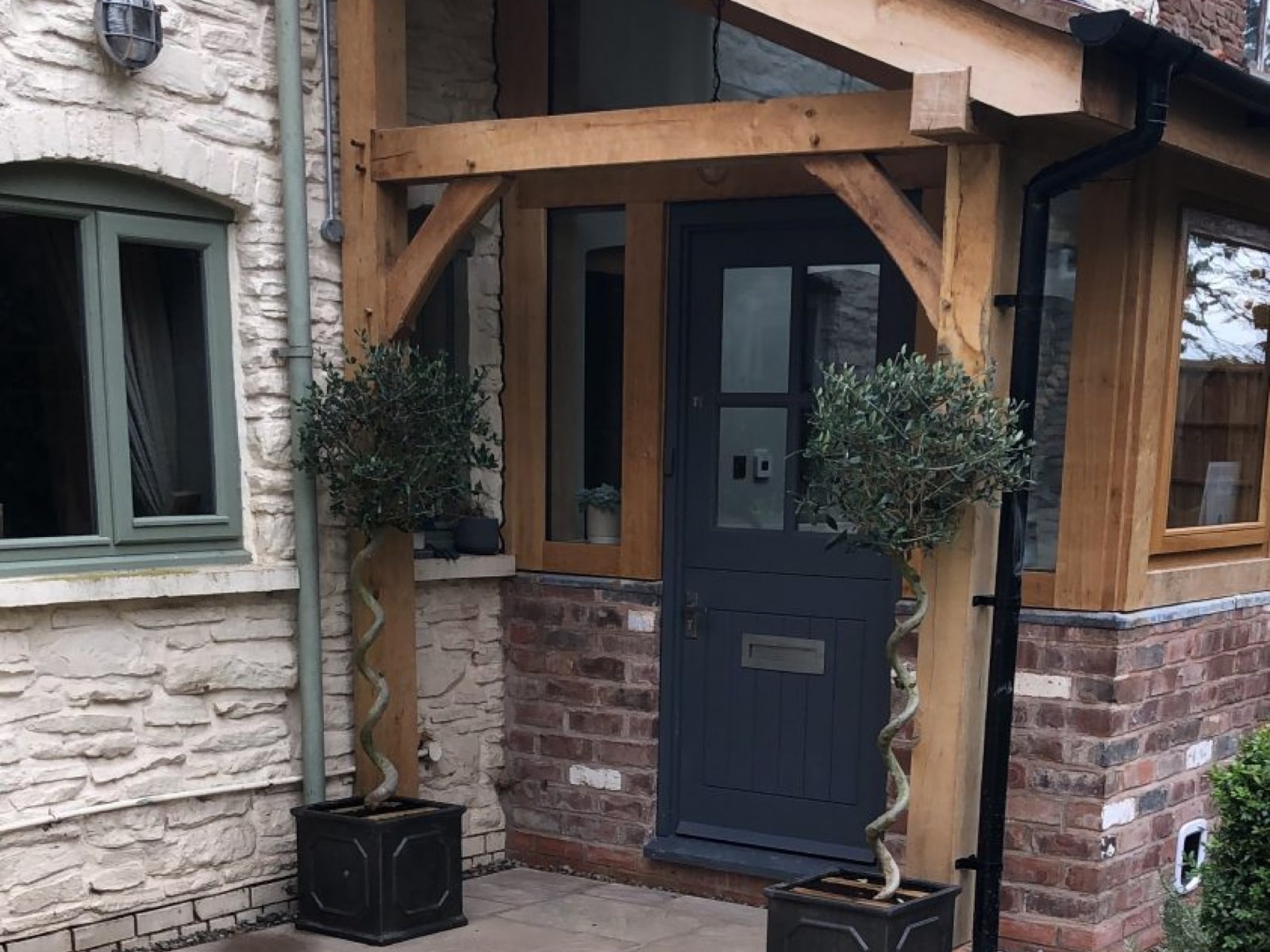Bespoke oak frame porches