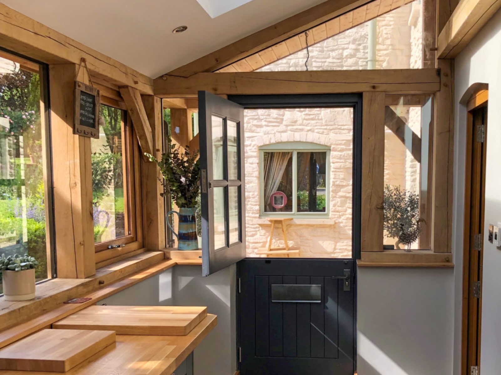 Oak frame small home extension