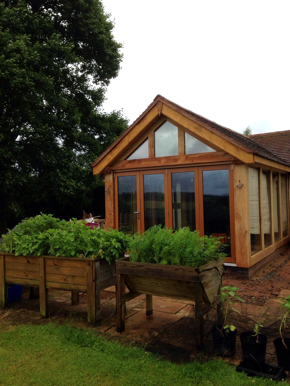 Oak frame sunroom