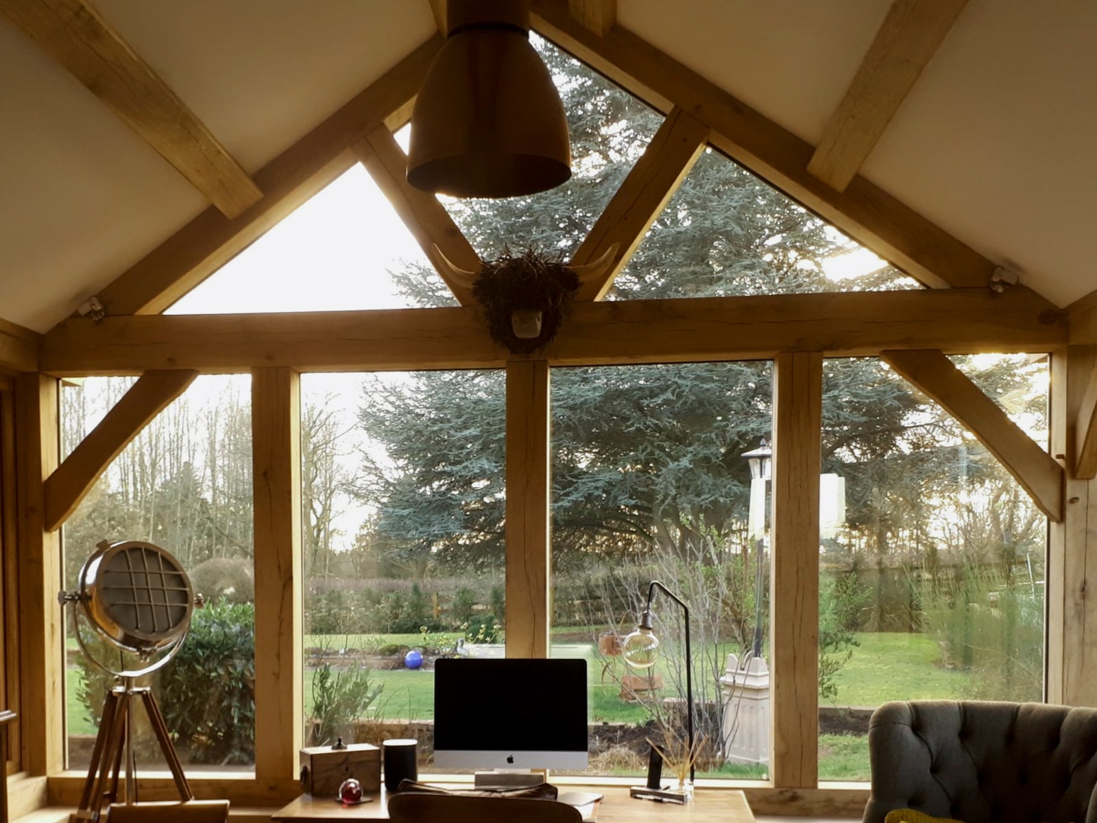 Oak Frame Rebated glazing